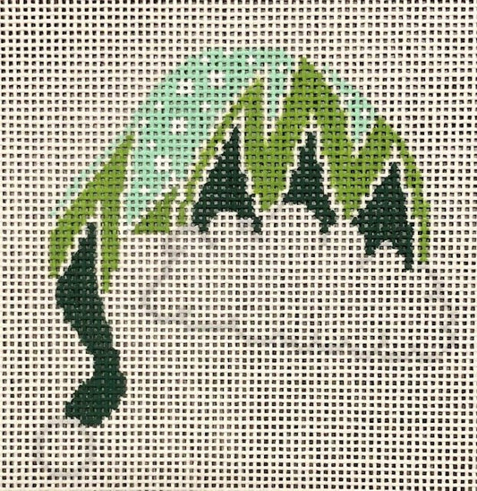 ASIT445 (TS) Teal Green Zig Zag Cap