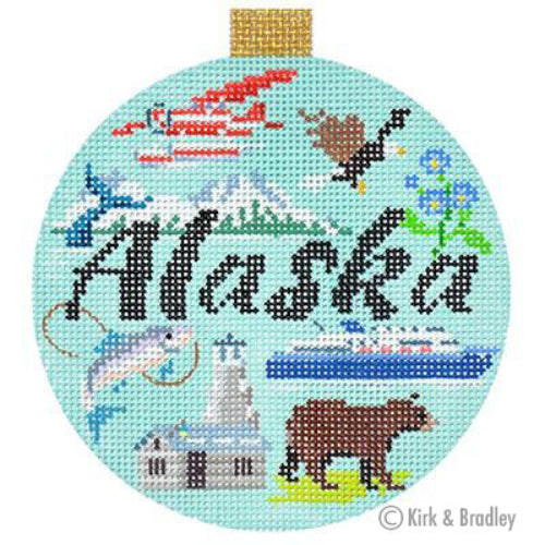 Bradley Needlepoint KB1351 Alaska Travel Round