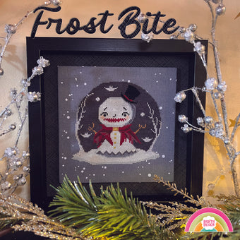 Ardith Designs Frost Bite chart, anthropomorphic snowman like dracula