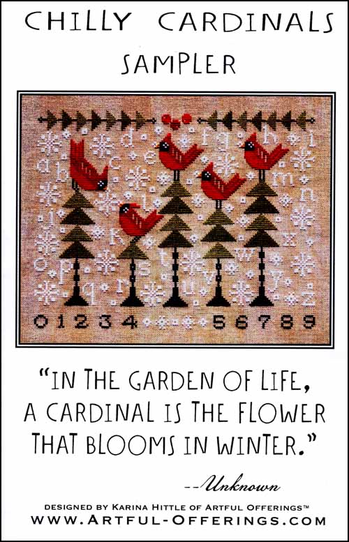 ArtfulOfferings ChillyCardinalsSampler H8723