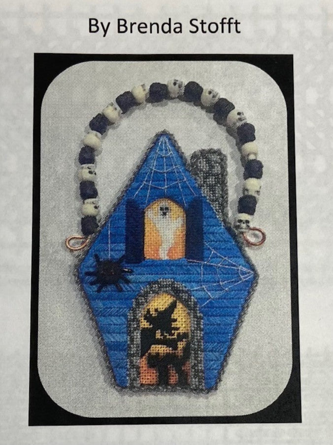 Halloween Bucket Ornament-Haunted House