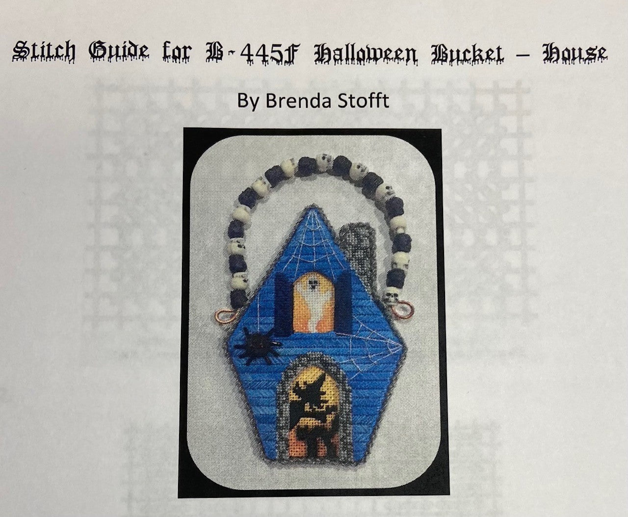 Halloween Bucket Ornament-Haunted House
