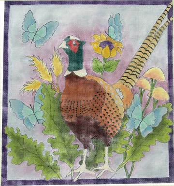 Pheasant in the Foliage B-115 (TS)