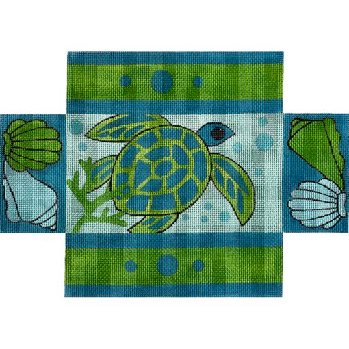 Blue/Lime SeaTurtle Brick (TS)