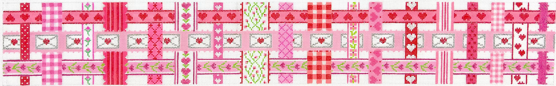 Kate Dickerson Valentine Ribbon  Basket BAS-07