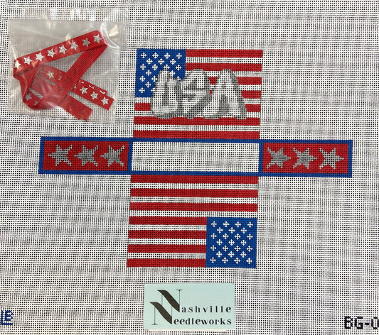 Lauren Bloch Designs BG-01 USA Flag Mini Bag