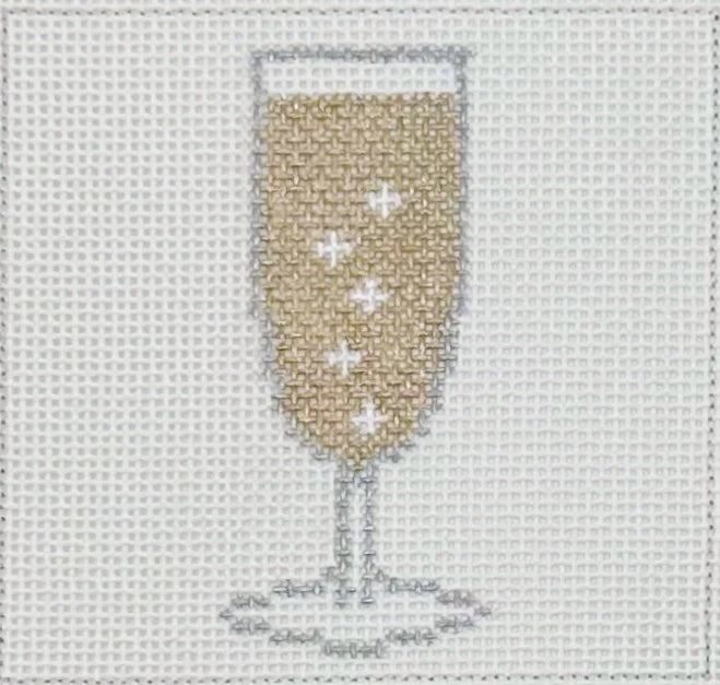 BW140 Needlepoint by Laura ChampagneCoaster