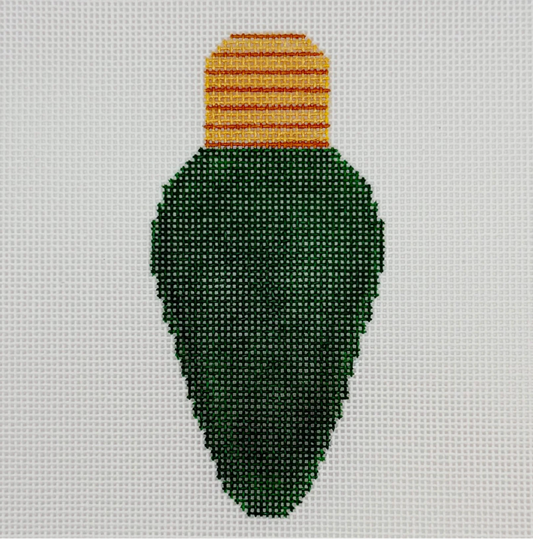 BW165 BlueWaters LightBulbMistletoeGreen withstitchguide 18 mesh