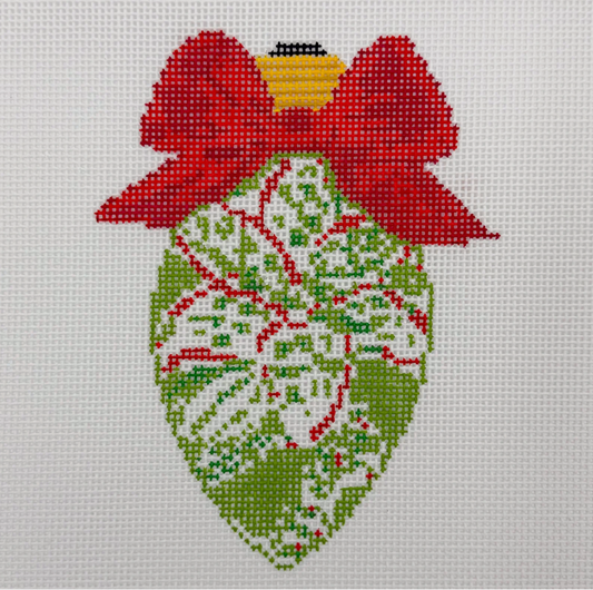 BW2275NBL BlueWatersNeedlepointbyLaura BowBulbChinoiserie 18mesh