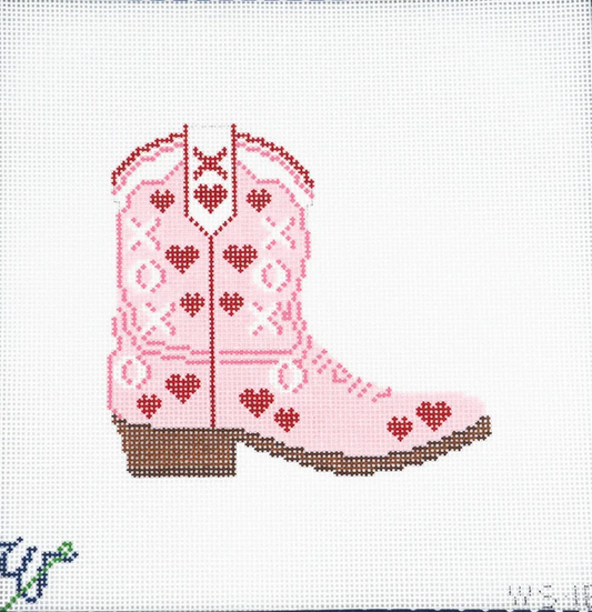 Wipstitch Needlepoint Baby Cowgirl Boot WS-187