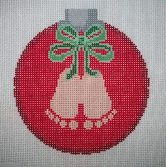 CanvasWorks Baby's First Christmas-Red with Ribbon CO-32A