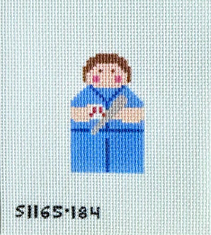 KCN Designs SI165-184 Baseball Angel - Blue