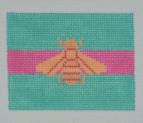 Kate Dickerson Needlepoint Collections Gucci Bee Teal INSPCC-49