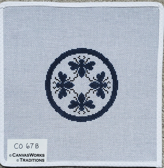 CanvasWorks Bee Coaster in Navy 
CO-67B