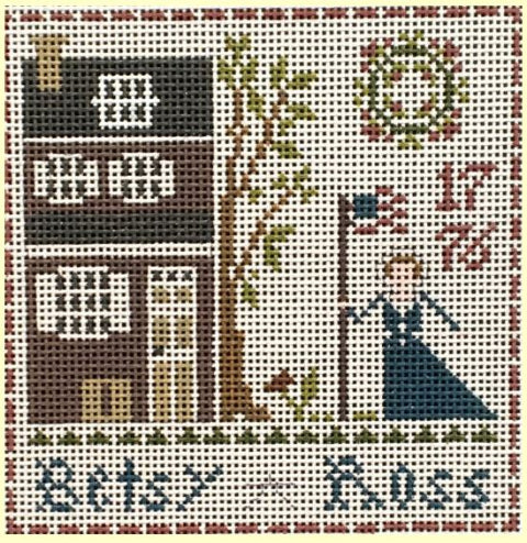 Chris Lewis Distributing Ewe & Eye Needlepoint Betsy Ross Little House Needleworks EWE-628