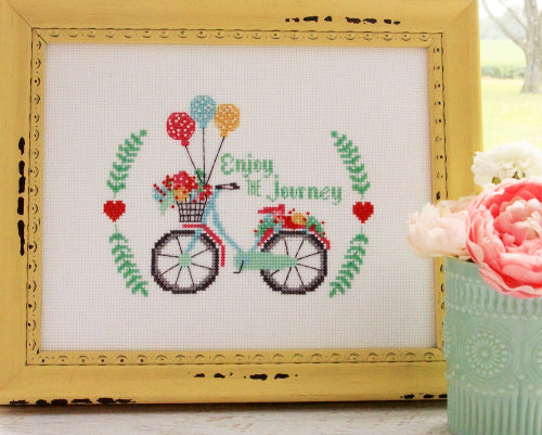 FlamingoToes EnjoyTheJourneyCrossStitchPaperPattern