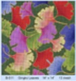Brenda Stofft B511 Ginko Leaves Stitch Guide 13 mesh