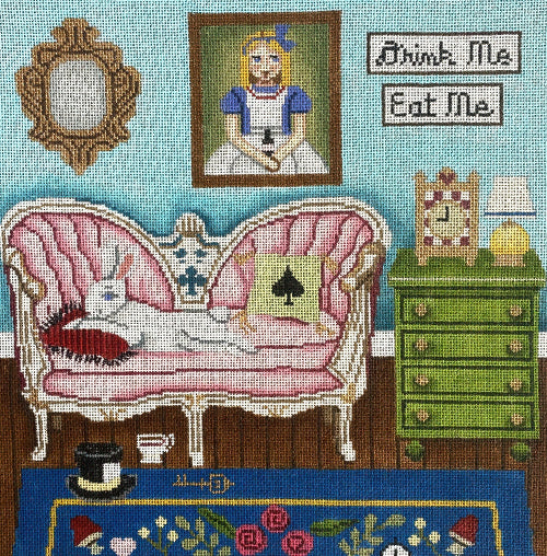 AlicePetersonCompany GEP392 BunnyWithAlice&Wonderland