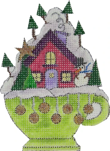 Teacup with Red House COC-103B (TS)