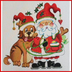 COKR-01 (TS) Kringles Santa and Puppy Dog