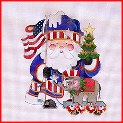 COSA-57 (TS) Patriotic Squatty Santa