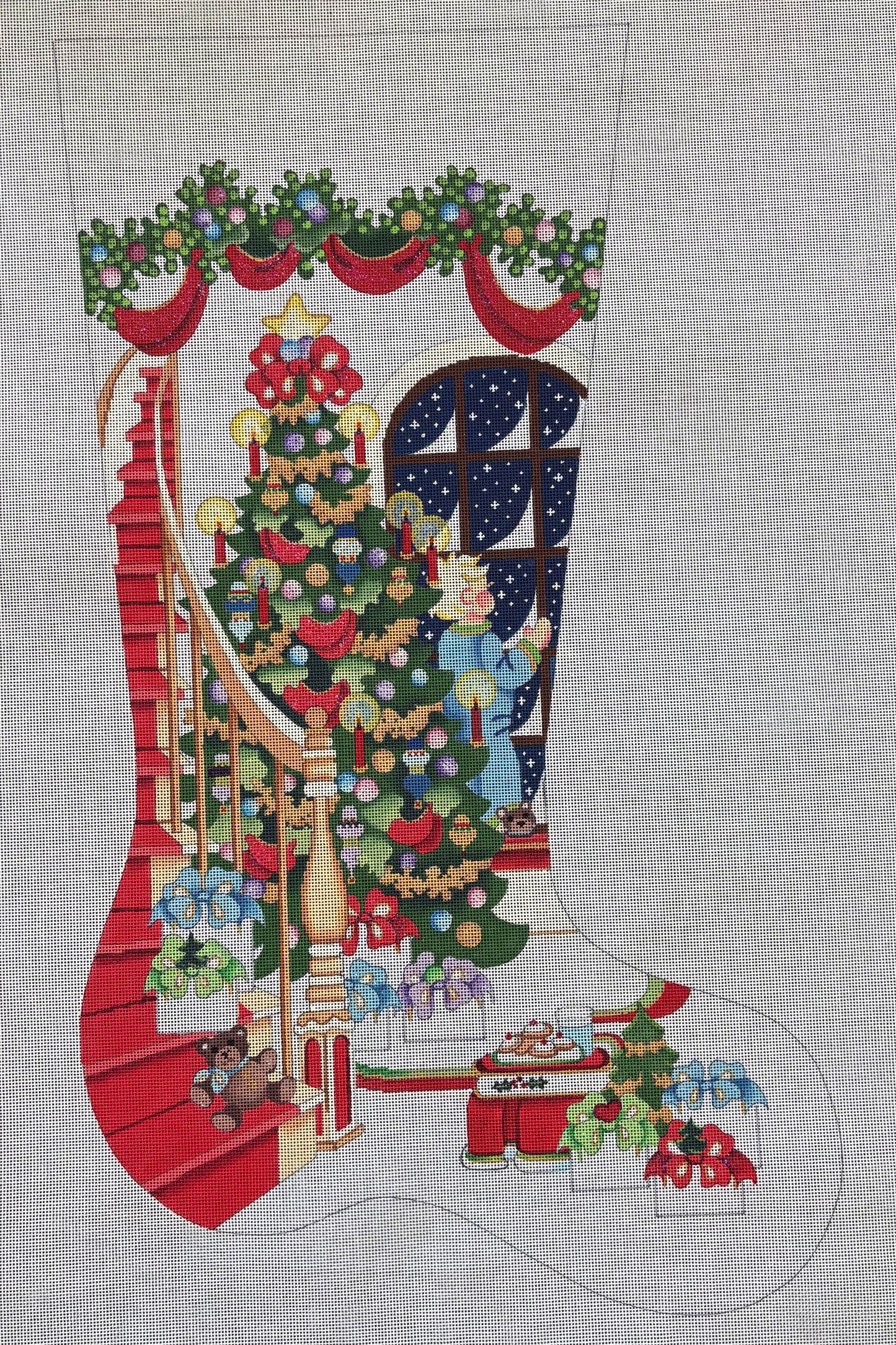 Strictly Christmas Tree with Boy at the Window CS-389
