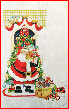 CS-251-18 (TS) Stocking with Santa and Bears