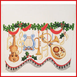 CSC-70-18 (TS) Cuff- Instruments with Holiday Garland