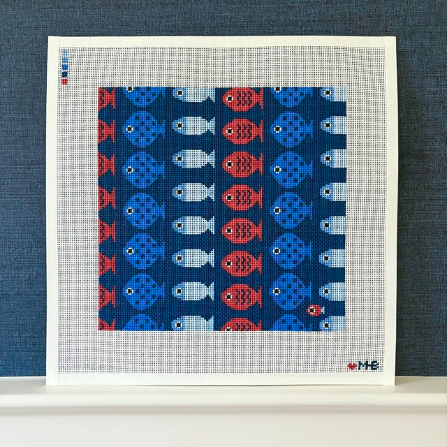 JUST KEEP SWIMMING (NAVY) 10X10 (TS)