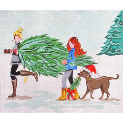 Carrying The Christmas Tree