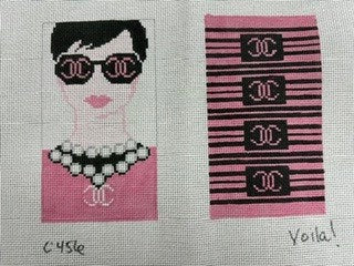 VoilaNeedlepoint ChanelGlassesCase
C-456