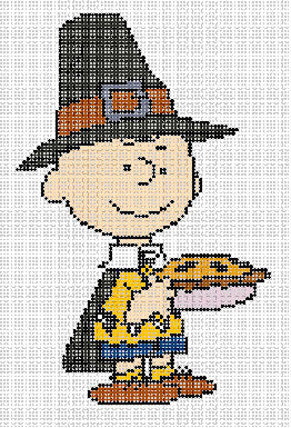 PEANUTS Thanksgiving - Charlie Brown as a Pilgrim Canvas