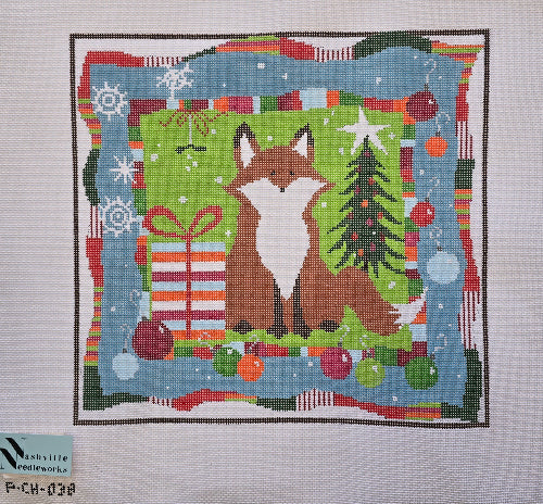 JL Canvas Co P-CH-038 Christmas Fox