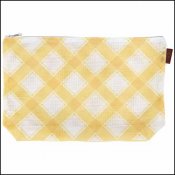 Cornsilk Plaid Project Bag