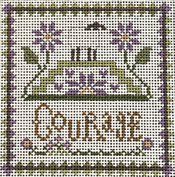 Chris Lewis Distributing Ewe & Eye Needlepoint Courage Little House Needleworks EWE-581