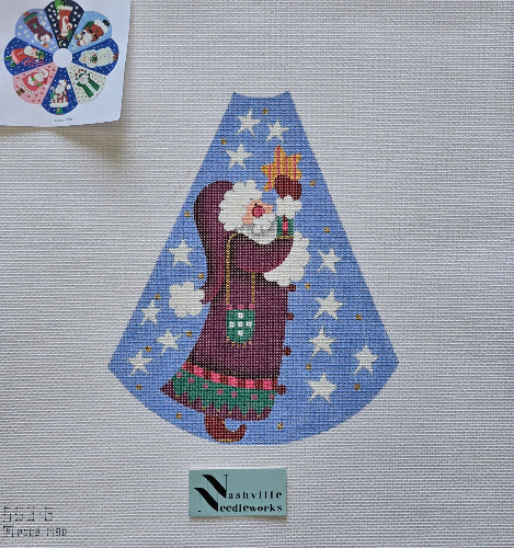 Melissa Shirley 553-G Cutie Pie Panel Star Santa