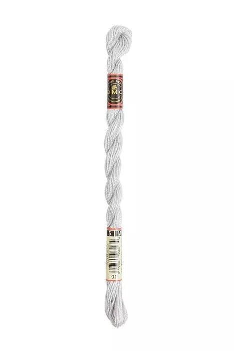 01 Rain, DMC Perle Cotton #5 Skein