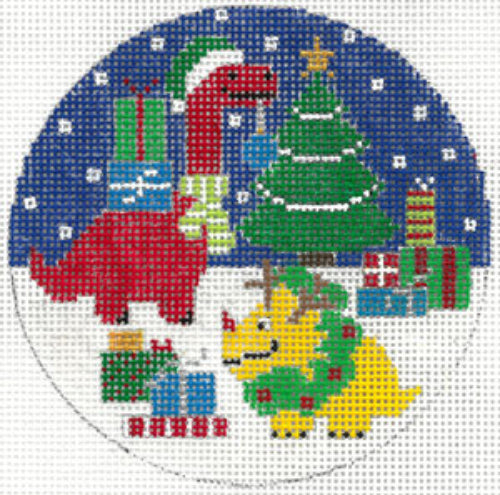 The Meredith Collection XO-312 Dino Friends Round Ornament
