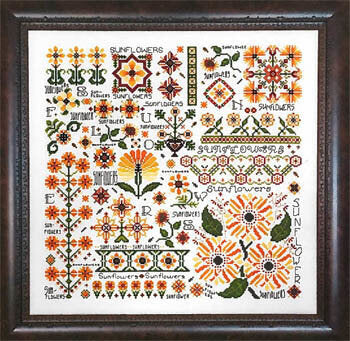 Dreaming of Sunflowers, Rosewood Manor features a mandala of blooming colorful flowers
