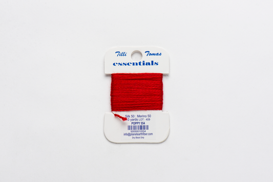 Essentials-554 Poppy 10 yd card