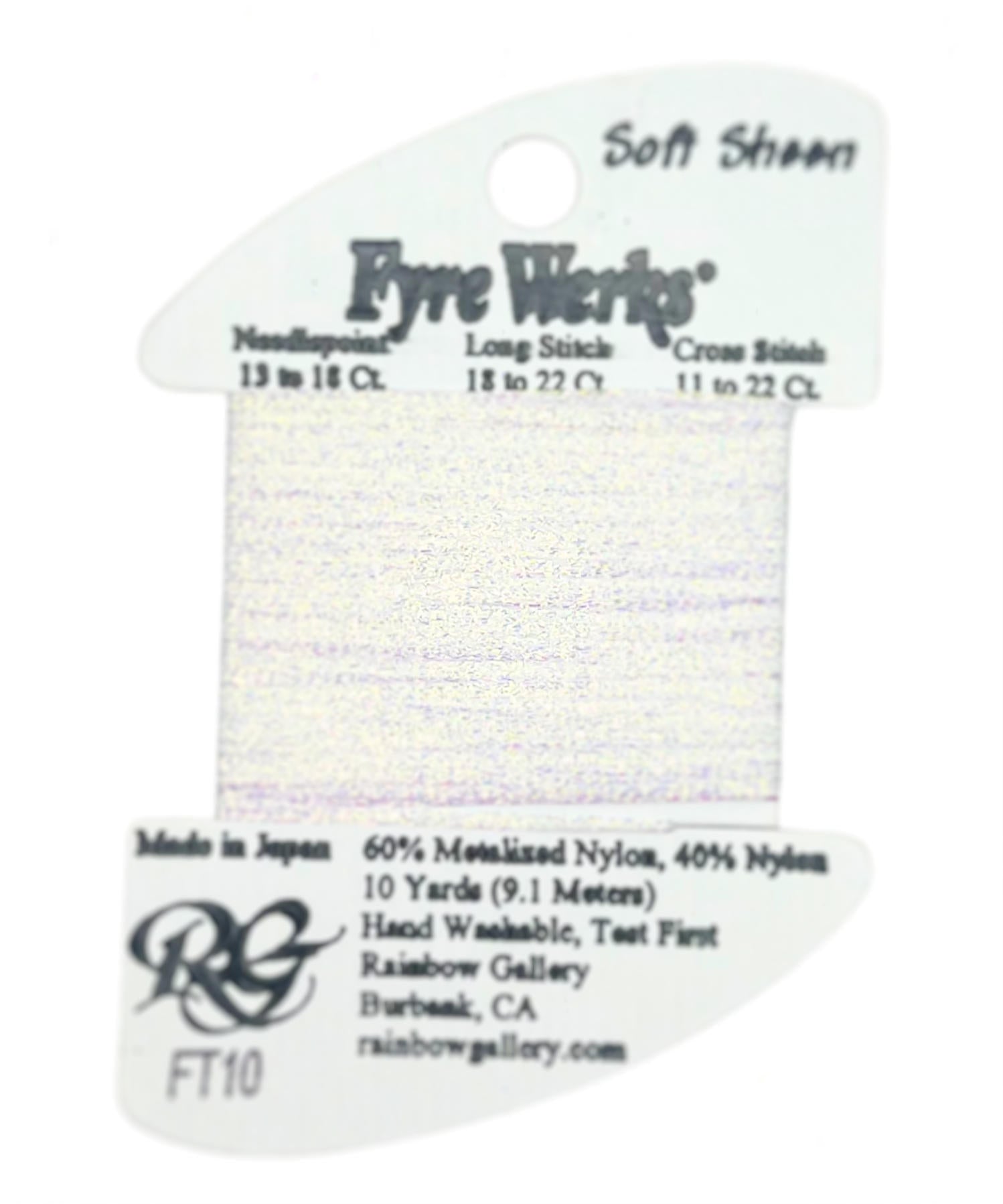 Fyre Werks Soft Sheen FT10 White Pearl – Nashville Needleworks
