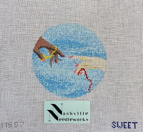 Picture Person Needlepointer Creation Of A Needlepointer – Nashville Needleworks
