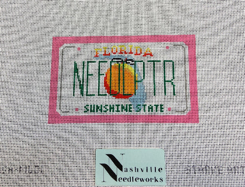 CBK Needlepoint Collections SA-ML01 
Florida Mini License Plate