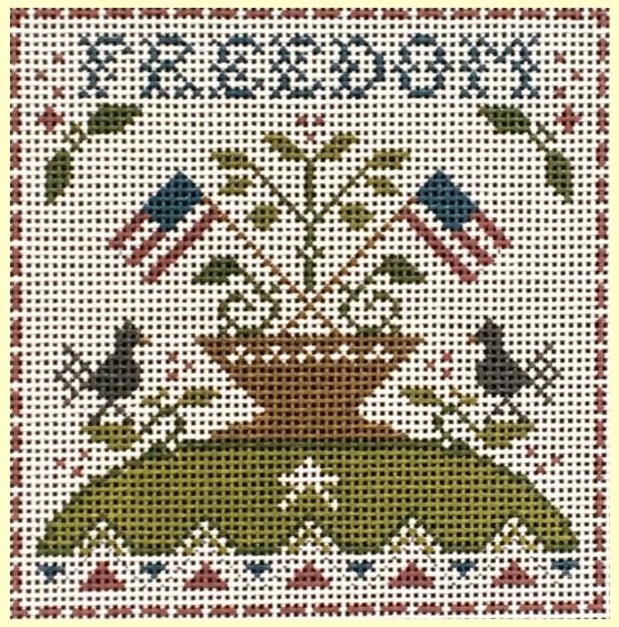 Chris Lewis Distributing Ewe & Eye Needlepoint Freedom Little House Needleworks EWE-624