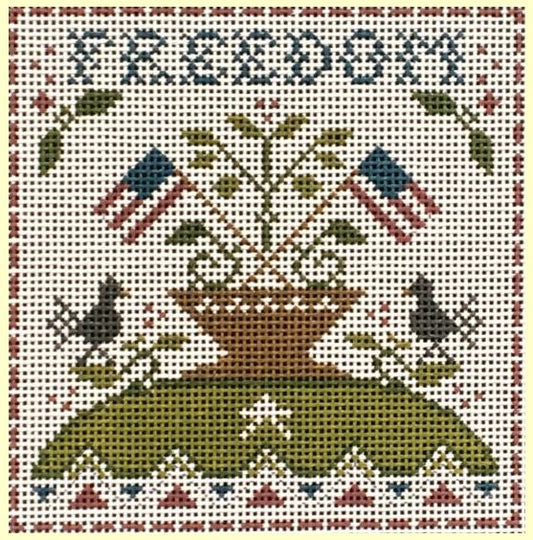 Chris Lewis Distributing Ewe & Eye Needlepoint Freedom Little House Needleworks EWE-624