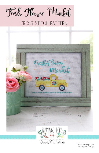 FlamingoToes FreshFlowerMarketCrossStitchPaperPattern