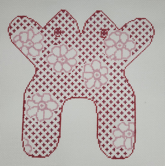 Blue Water Needlepoint Frog Lily-Frame Weight BW2050KS