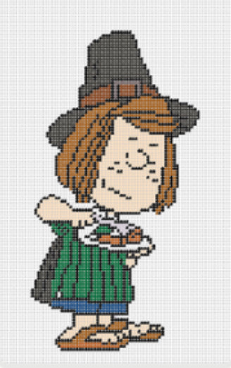PEANUTS Thanksgiving - Peppermint Patty Pilgrim Canvas