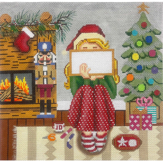 Christmas Stitching Girl (TS)