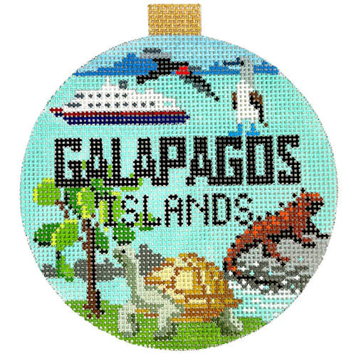 Bradley Needlepoint KB1693 Galapagos Travel Round